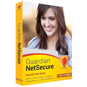 Guardian, Netsecure Antivirus, 1 PC, 1 Year, Instant Email Delivery